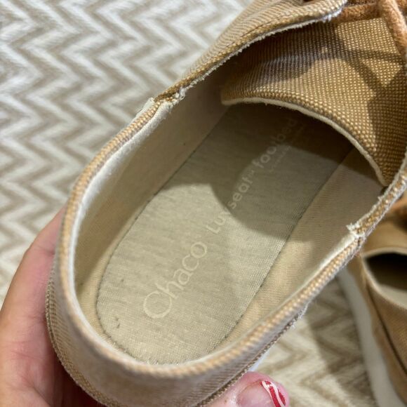 Chaco Women's Chillos Slip On Canvas Sneaker Doe Size 9.5 - Picture 7 of 10